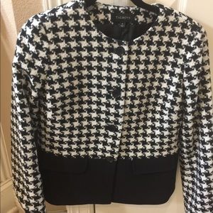 Talbots classic Houndstooth Jacket size 6